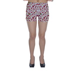 Christmas  Santa Claus Patterns Skinny Shorts by Sarkoni