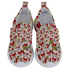 Christmas  Santa Claus Patterns Kids  Velcro No Lace Shoes