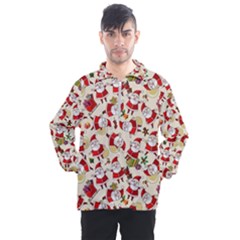 Christmas  Santa Claus Patterns Men s Half Zip Pullover