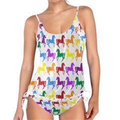 Colorful Horse Background Wallpaper Tankini Set by Amaryn4rt