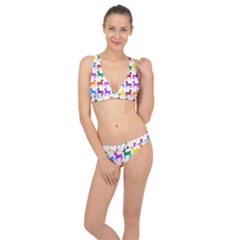 Colorful Horse Background Wallpaper Classic Banded Bikini Set  by Amaryn4rt