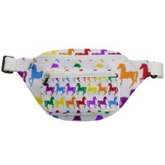 Colorful Horse Background Wallpaper Fanny Pack by Amaryn4rt