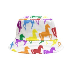 Colorful Horse Background Wallpaper Bucket Hat by Amaryn4rt