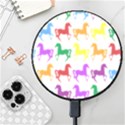 Colorful Horse Background Wallpaper Wireless Fast Charger(Black) View1