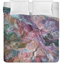 Blended Waves Duvet Cover Double Side (king Size) by kaleidomarblingart