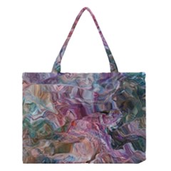 Blended Waves Medium Tote Bag by kaleidomarblingart