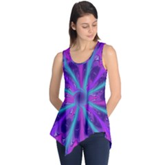 Wallpaper Tie Dye Pattern Sleeveless Tunic by Ravend