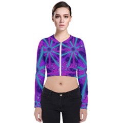 Wallpaper Tie Dye Pattern Long Sleeve Zip Up Bomber Jacket by Ravend