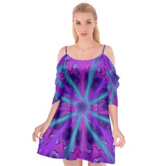 Wallpaper Tie Dye Pattern Cutout Spaghetti Strap Chiffon Dress by Ravend