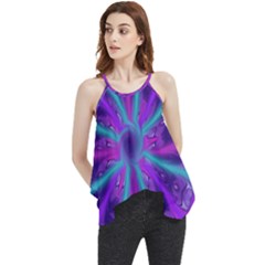 Wallpaper Tie Dye Pattern Flowy Camisole Tank Top by Ravend