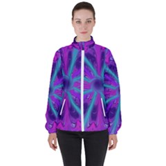 Wallpaper Tie Dye Pattern Women s High Neck Windbreaker by Ravend