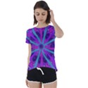 Wallpaper Tie Dye Pattern Short Sleeve Open Back T-Shirt View1