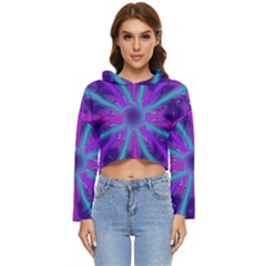 Wallpaper Tie Dye Pattern Women s Lightweight Cropped Hoodie by Ravend