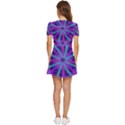 Wallpaper Tie Dye Pattern V-Neck High Waist Chiffon Mini Dress View4