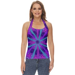 Wallpaper Tie Dye Pattern Basic Halter Top by Ravend