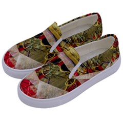 Collage Kids  Canvas Slip Ons by bestdesignintheworld