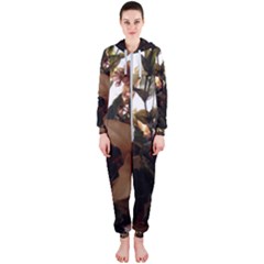 Lilies-1-1 Hooded Jumpsuit (ladies)