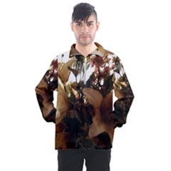 Lilies-1-1 Men s Half Zip Pullover