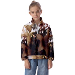 Lilies-1-1 Kids  Half Zip Hoodie