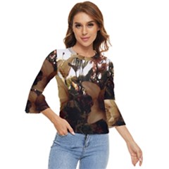 Lilies-1-1 Bell Sleeve Top