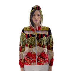 Collage Women s Hooded Windbreaker