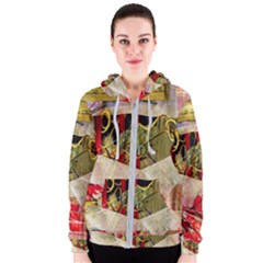 Collage Women s Zipper Hoodie