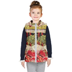 Collage Kids  Hooded Puffer Vest