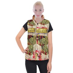 Collage Women s Button Up Vest