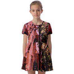 Hot Day In  Dallas-6 Kids  Short Sleeve Pinafore Style Dress