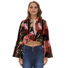 Hot Day In  Dallas-6 Boho Long Bell Sleeve Top