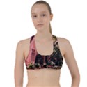 Hot Day In  Dallas-6 Criss Cross Racerback Sports Bra View1