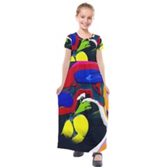 Japan Is So Close-1-1 Kids  Short Sleeve Maxi Dress by bestdesignintheworld