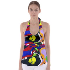 Japan Is So Close-1-1 Tie Back Tankini Top by bestdesignintheworld