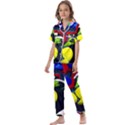 Japan Is So Close-1-1 Kids  Satin Short Sleeve Pajamas Set View1