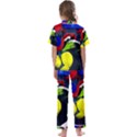 Japan Is So Close-1-1 Kids  Satin Short Sleeve Pajamas Set View2