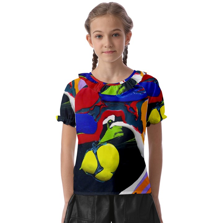 Japan Is So Close-1-1 Kids  Frill Chiffon Blouse