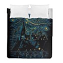 Castle Starry Night Van Gogh Parody Duvet Cover Double Side (Full/ Double Size) View2