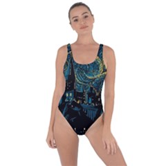 Castle Starry Night Van Gogh Parody Bring Sexy Back Swimsuit by Sarkoni