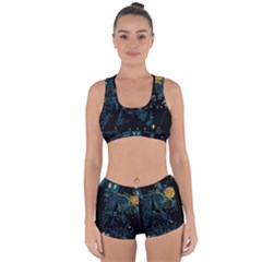 Castle Starry Night Van Gogh Parody Racerback Boyleg Bikini Set by Sarkoni