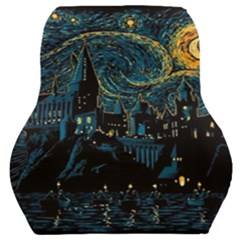 Castle Starry Night Van Gogh Parody Car Seat Back Cushion  by Sarkoni