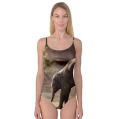 Baby Elephant Watering Hole Camisole Leotard  by Sarkoni