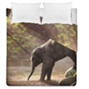 Baby Elephant Watering Hole Duvet Cover Double Side (Queen Size) View2