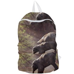 Baby Elephant Watering Hole Foldable Lightweight Backpack by Sarkoni