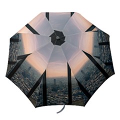 Shibuyasky Shibuya Tokyo Japan Folding Umbrellas by Sarkoni