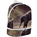 Baby Elephant Watering Hole Zip Bottom Backpack View2