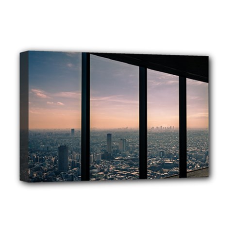 Shibuyasky Shibuya Tokyo Japan Deluxe Canvas 18  X 12  (stretched) by Sarkoni