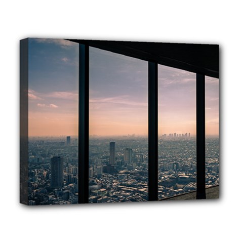 Shibuyasky Shibuya Tokyo Japan Deluxe Canvas 20  X 16  (stretched) by Sarkoni