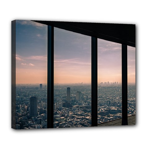 Shibuyasky Shibuya Tokyo Japan Deluxe Canvas 24  X 20  (stretched) by Sarkoni