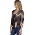 Baby Elephant Watering Hole Women s Casual 3/4 Sleeve Spring Jacket View2