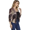 Baby Elephant Watering Hole Women s Casual 3/4 Sleeve Spring Jacket View3